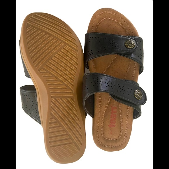 Women’s Orthopedic Low Wedge Adjustable Sandals Anti Skid Platform - Picture 5 of 5